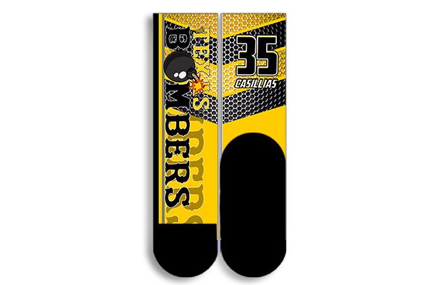 Bombers Baseball Socks - Yellow