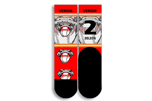Venom Baseball Socks