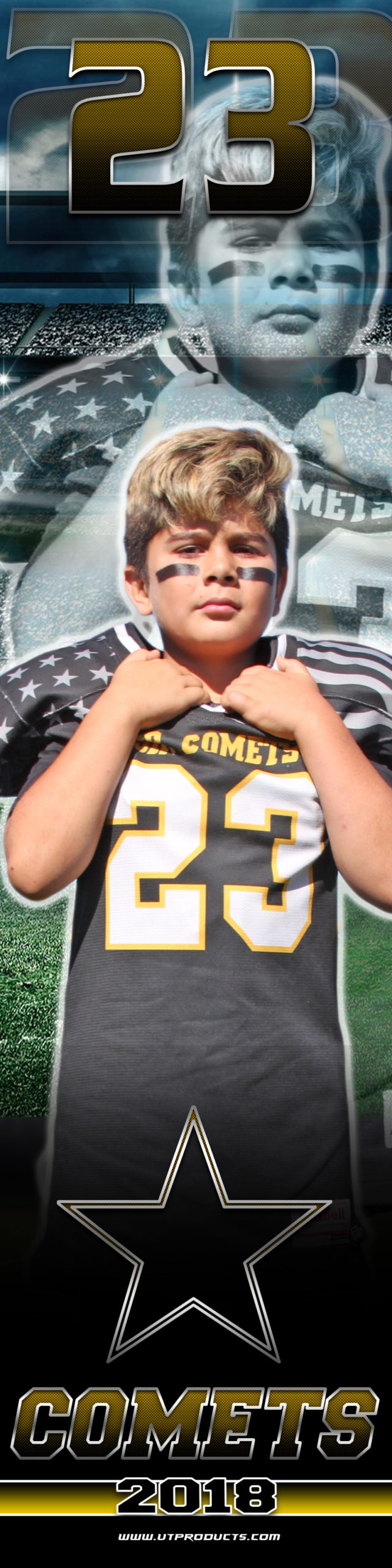 Reed Custer Jr Comets #23 Individual