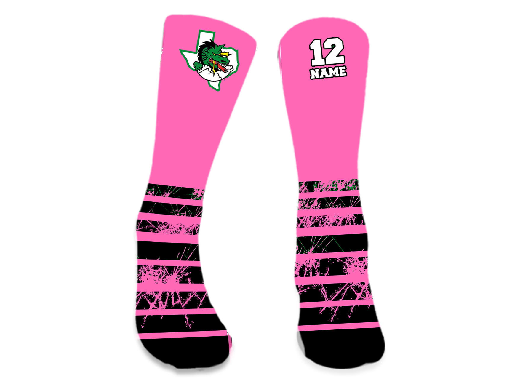 Southlake Dragons Socks - 2 (Pink)